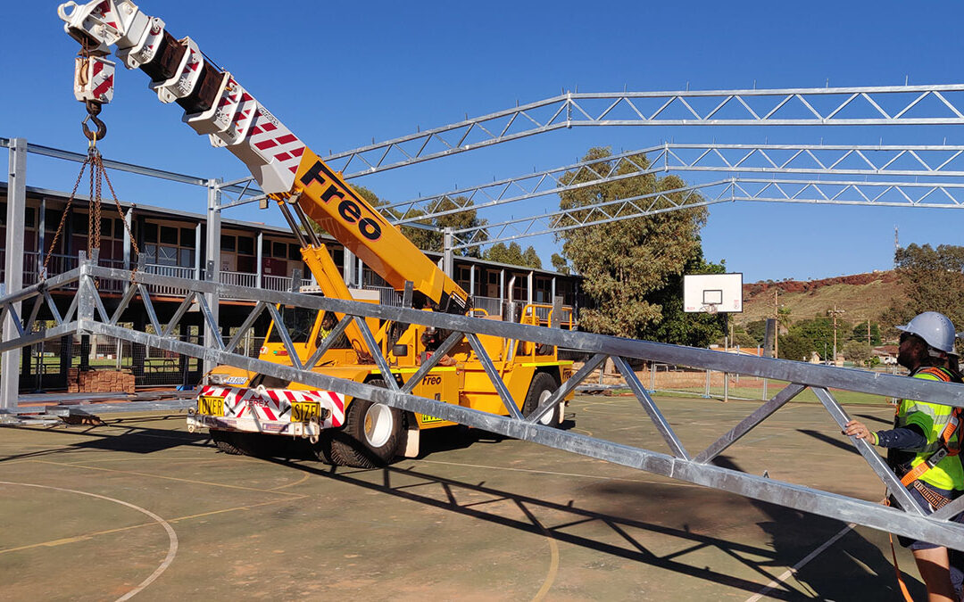 Newman District High School – Outdoor Basketball Court Shelter Installation